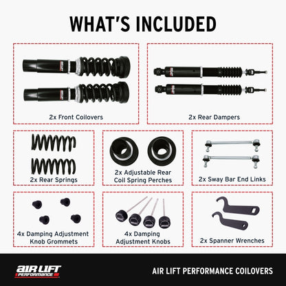 Air Lift Performance 15-19 BMW 3-Series / 15-20 BMW 4-Series Coilover Kit