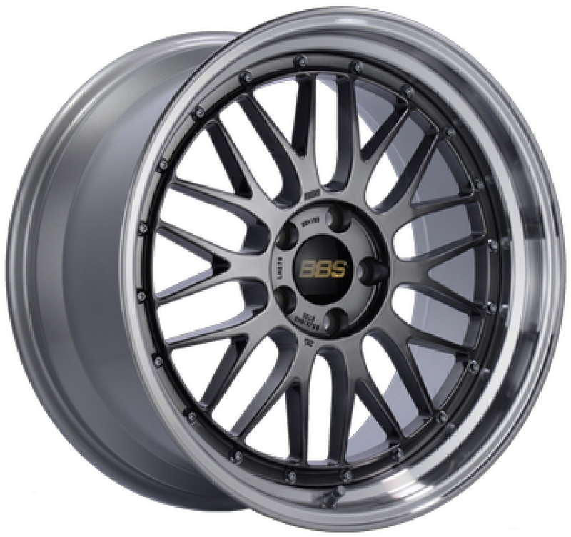 BBS LM 19x9.5 5x114.3 ET45 PFS Diamond Black Center Diamond-Cut Rim Wheel - PFS/Clip Req