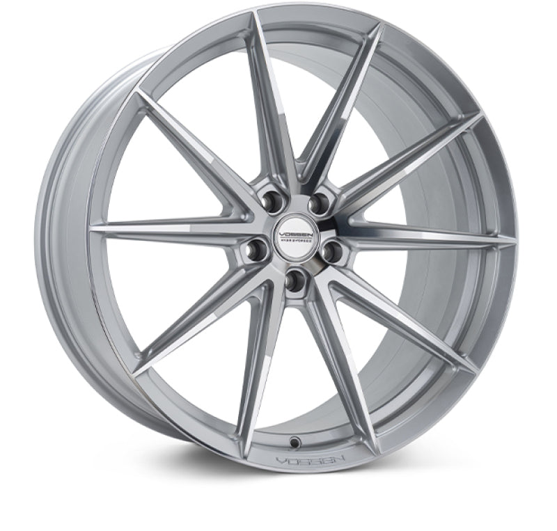 Vossen HFX-2 22x9.5 / 5x112 / ET15 / Deep Face / 66.5 - Silver Polished Wheel