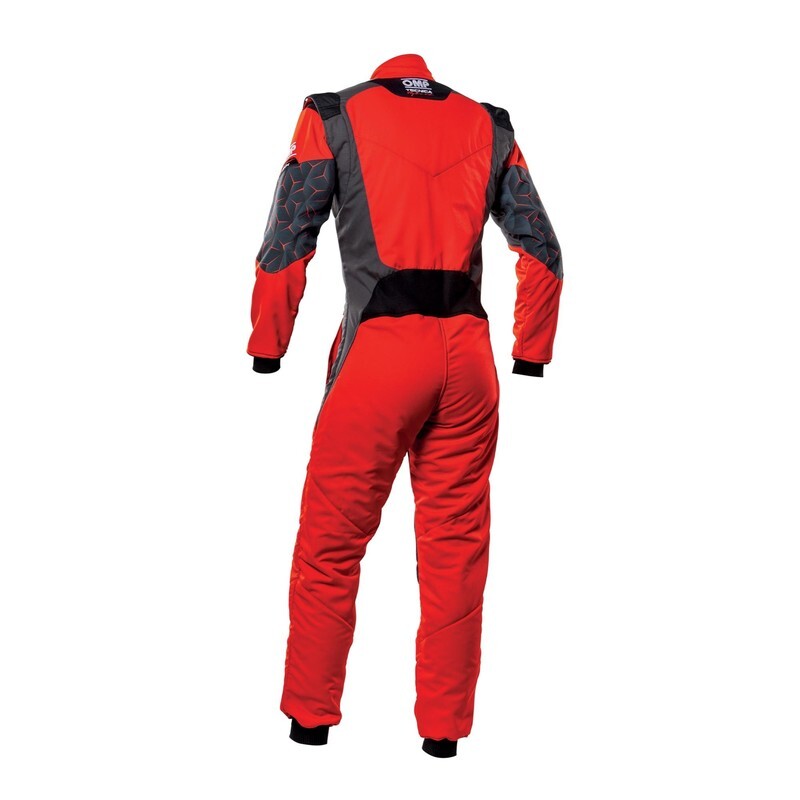 OMP TECNICA HYBRID OVERALL FIA 8856-2018 RED / BLACK SZ 46