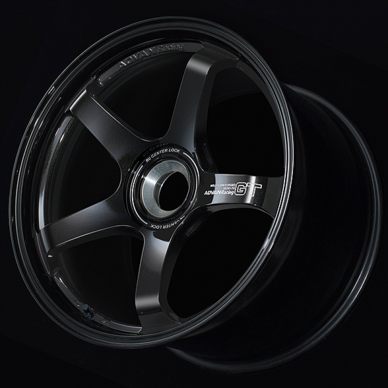 Advan GT for Porsche 18x9.0 / +46 Offset / 5x130 / 71.6mm Bore / Racing Titanium Black