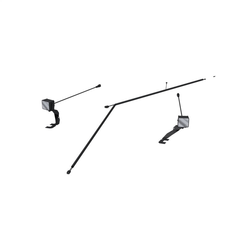 MBRP Ditch Light Kit Amber Flood Beam Ford Ranger Raptor 24-26 Upfitter Switch Models Only