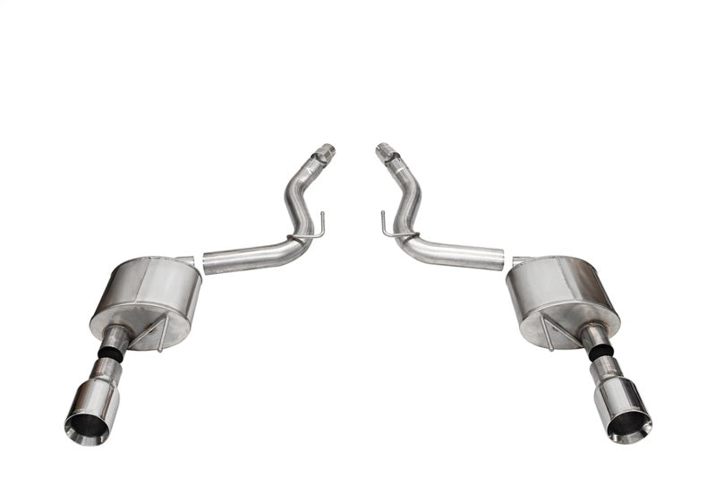 Corsa 2024+ Ford Mustang GT Sport Axle-Back Dual Rear Exit with 4.5in Straight Cut Polished Tips