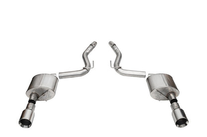 Corsa 2024+ Ford Mustang GT Sport Axle-Back Dual Rear Exit with 4.5in Straight Cut Polished Tips