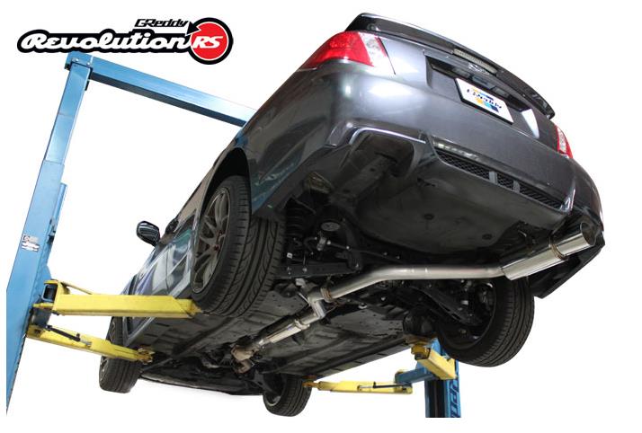 GReddy 11-14 Subaru WRX/STI (Sedan) 76mm Single Side Cat-Back Revolution RS Exhaust