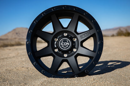 ICON Rebound 18x9 6x135 6mm Offset 5.25in BS 87.1mm Bore Double Black Wheel