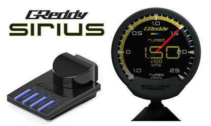 GReddy Sirius Meter - Oil Pressure 0/10.0kPa 74mm Analog Gauge (w/Oil Press Sensor & Harness Set)