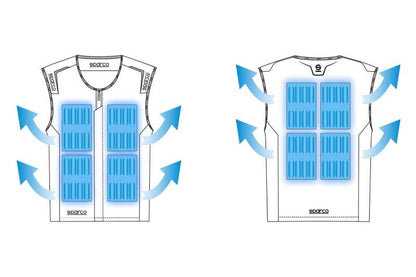 Sparco Ice Vest XL - Silver