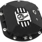 aFe 07-11 Jeep Wrangler JK Street Series Front & Rear Diff. Covers Black w/ Machined Fins/Gear Oil