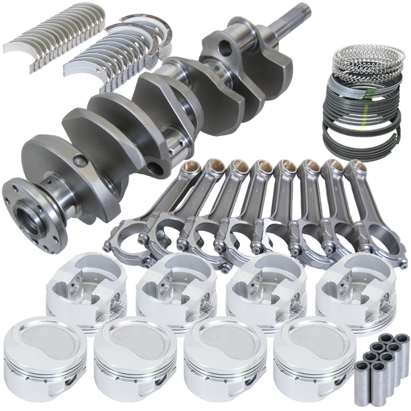 Eagle Ford FE 4.250in Crank 6.700in I-Beam Rods -17cc Inv Dome 4.100in Pistons Rotating Assembly