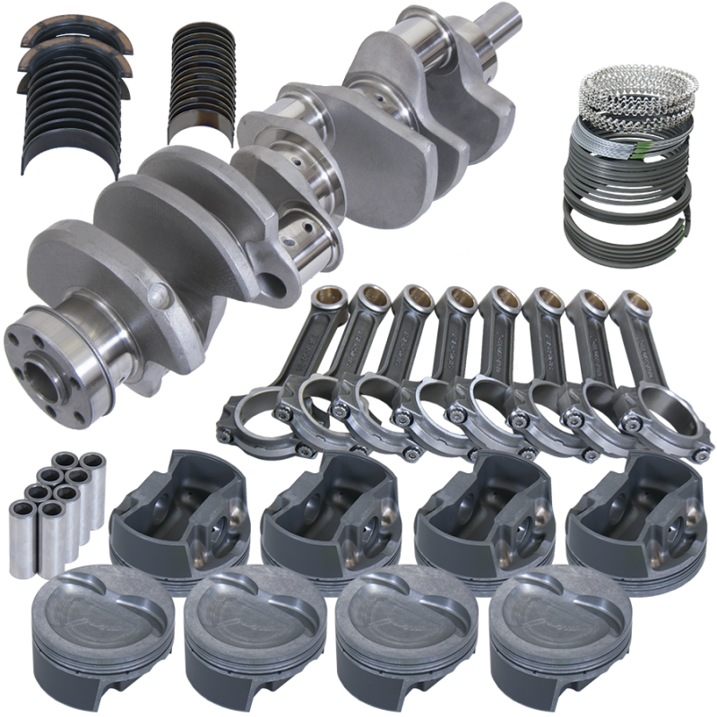 Eagle Ford 351W 4.000in Crank 6.250in I-Beam Rods -26cc Inv Dome 4.125in Pistons Balanced Assembly