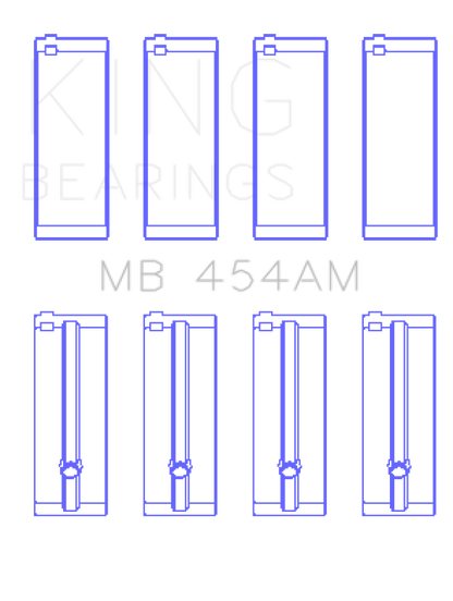 King Engine Bearings Suzuki G-10 (Size +0.25mm) Main Bearing Set