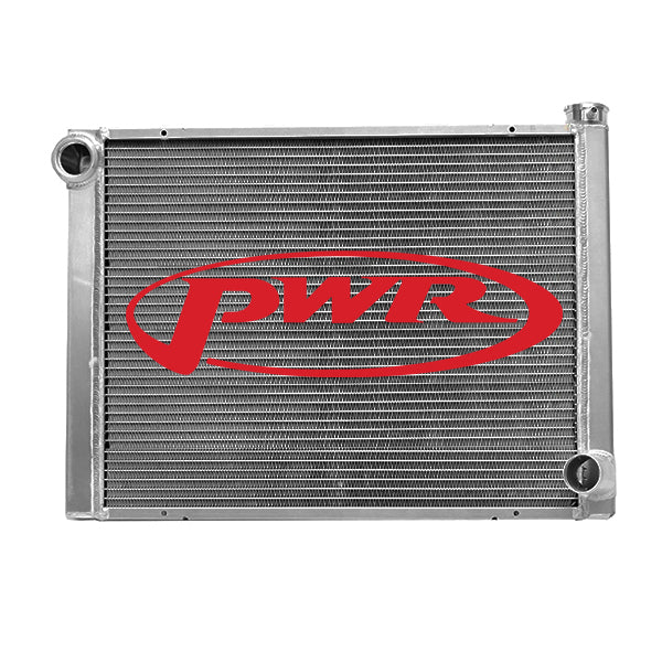 PWR - 42mm Universal Performance Radiator (PWR Open 31″ x 19″) -20 AN Port Inlet, 1-3/4″ Low Outlet