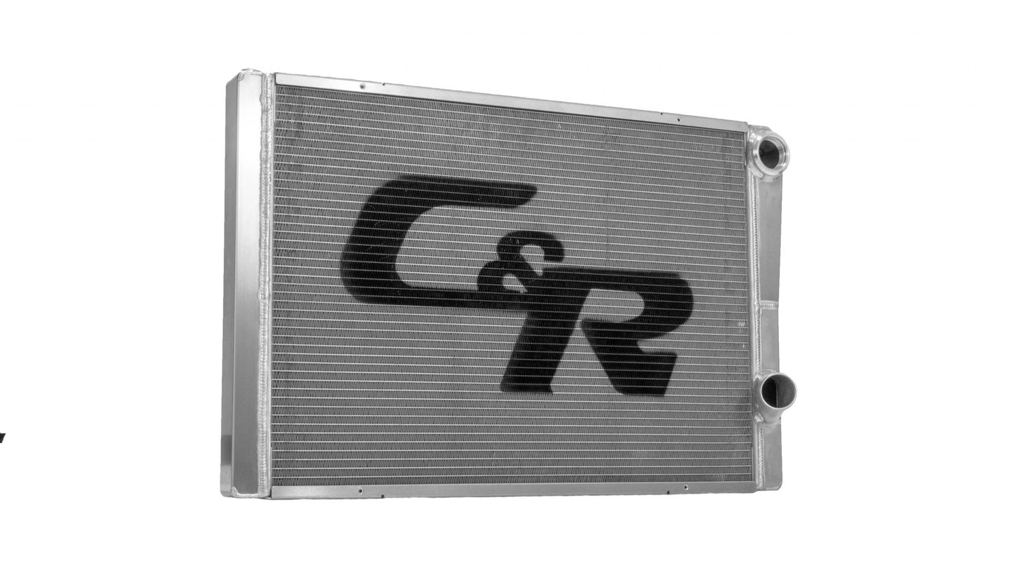 CR Racing - Radiator Universal CR Performance Double Pass Closed 28 Inch x  Inch 1-3/4 Inch High Outlet