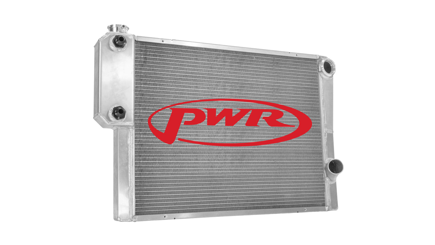 PWR - Radiator Universal C&R Performance Heat Exchanger Open 28'' x 19'' 1-3/4'' High Outlet