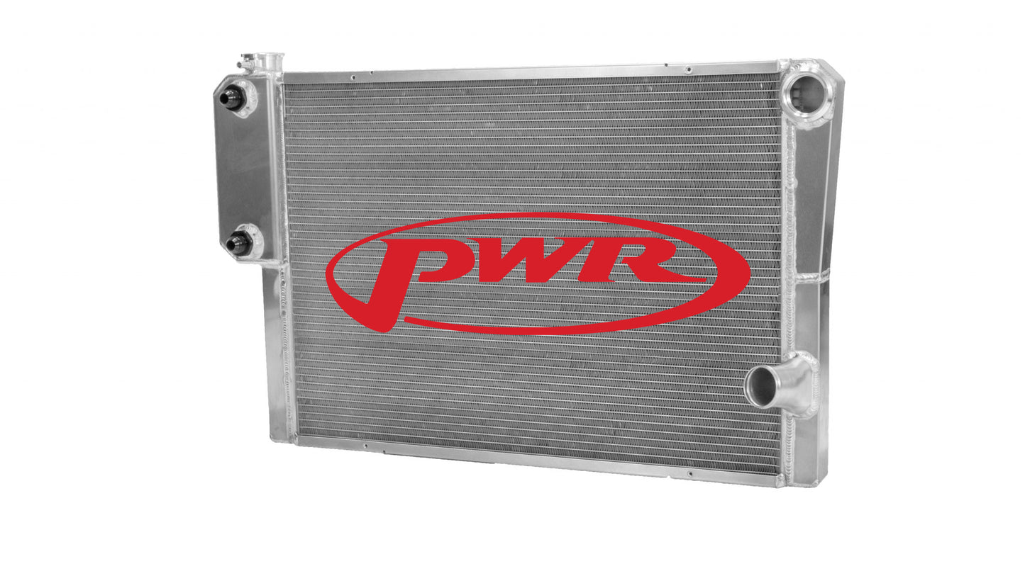 PWR - Radiator Universal C&R Performance Heat Exchanger Open 30'' x 19'' 1-3/4'' Low Outlet