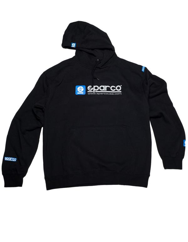 Sparco Sweatshirt Hooded WWW White LRG