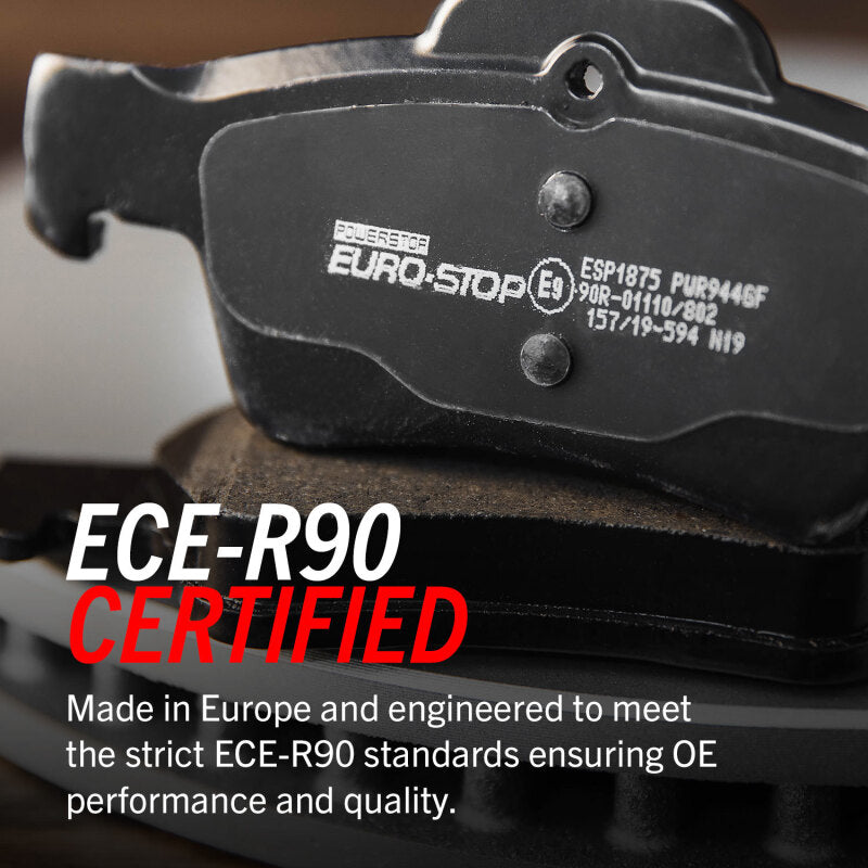 Power Stop 2019 BMW X6 Euro-Stop ECE-R90 Rear Brake Pads