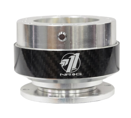 NRG Quick Release Gen 1.0 Silver Body with Carbon Fiber Ring