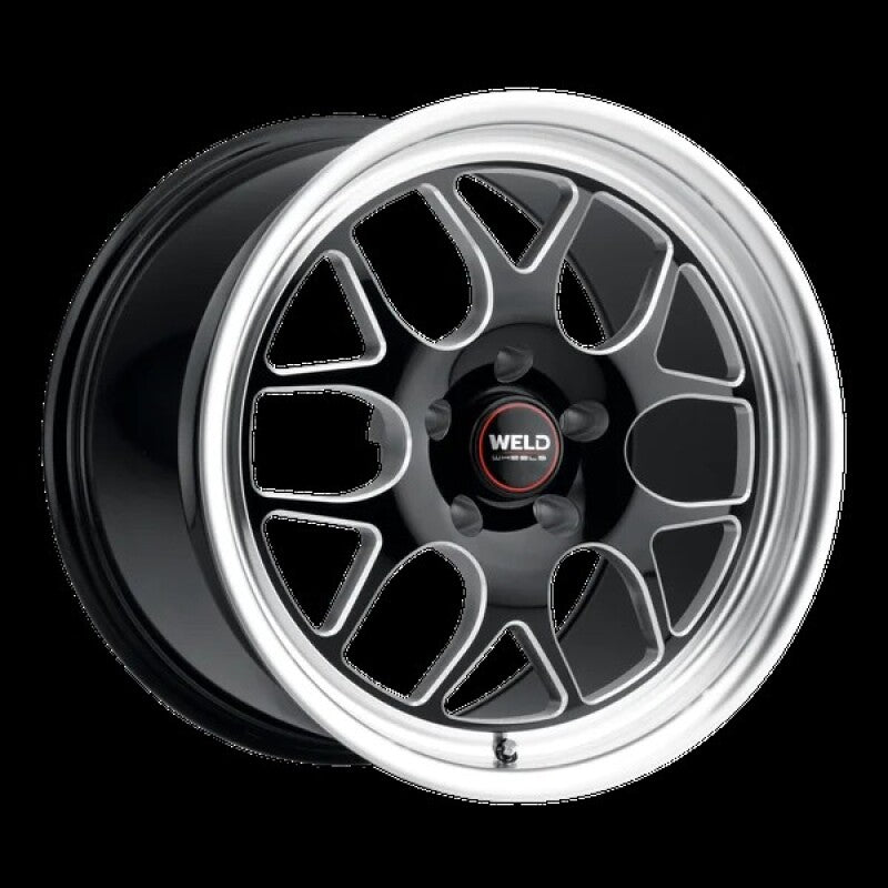 Weld Solana Drag 17x10 / 5x120 BP / ET42 / 78.1mm Bore - Gloss Black MIL DIA Wheel