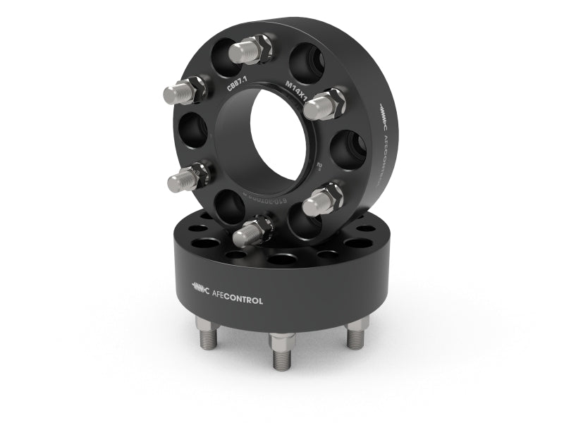 aFe CONTROL Wheel Spacers Ford F-150 21-25 6x135mm CB 87.1mm 2 IN Thickness