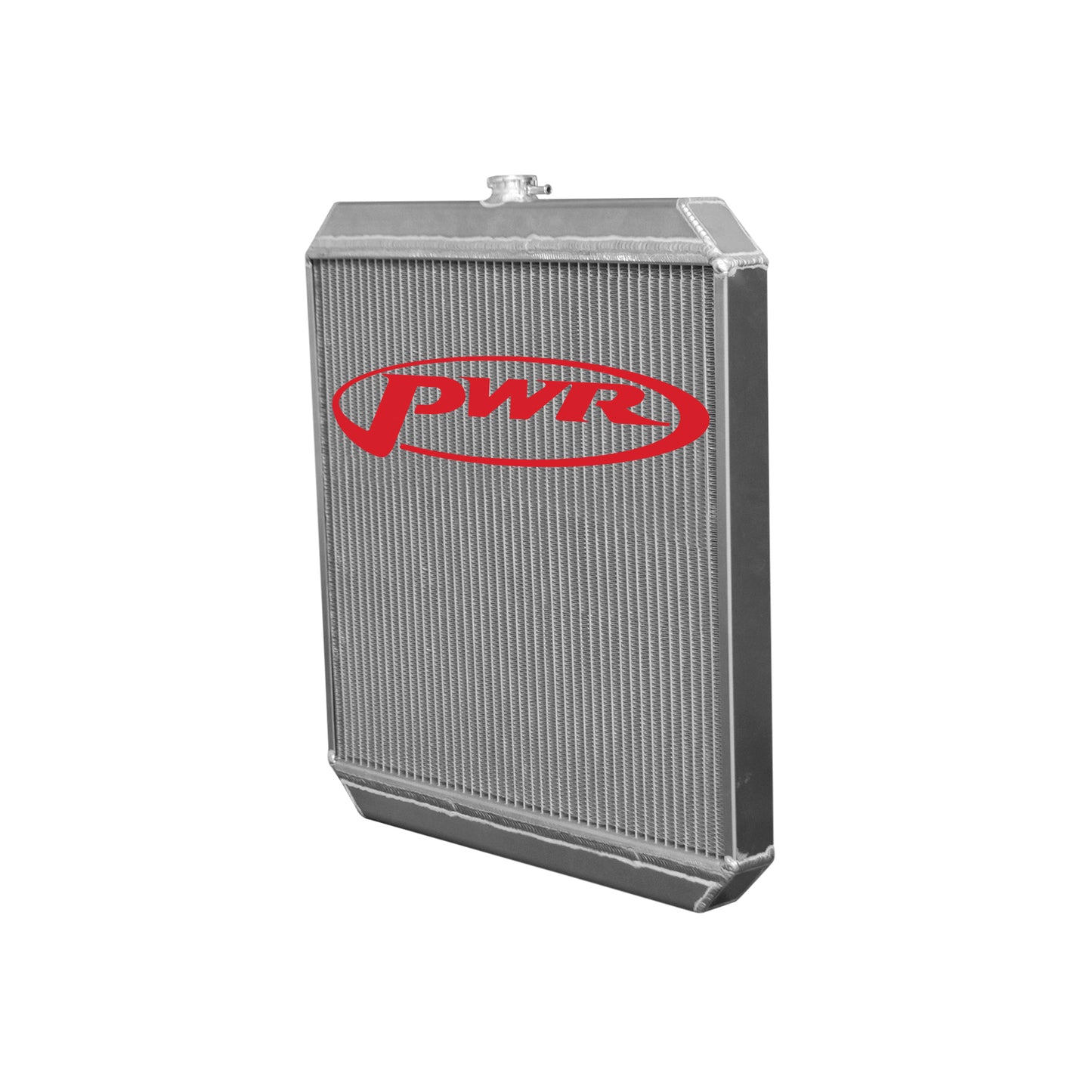 PWR - Radiator Sprint Car Extruded Tube Downflow Open (small neck) 20" x 22" 1-3/4" Outlet (2.20" tank & 2.20" mount width)