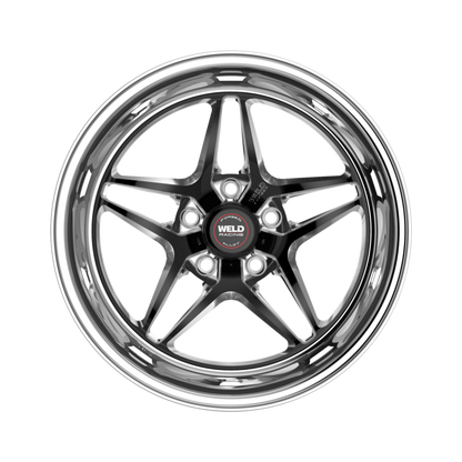 Weld S81 18x10 / 5x4.75 BP / 6.6in BS +28mm ET High Pad Black Center Wheel