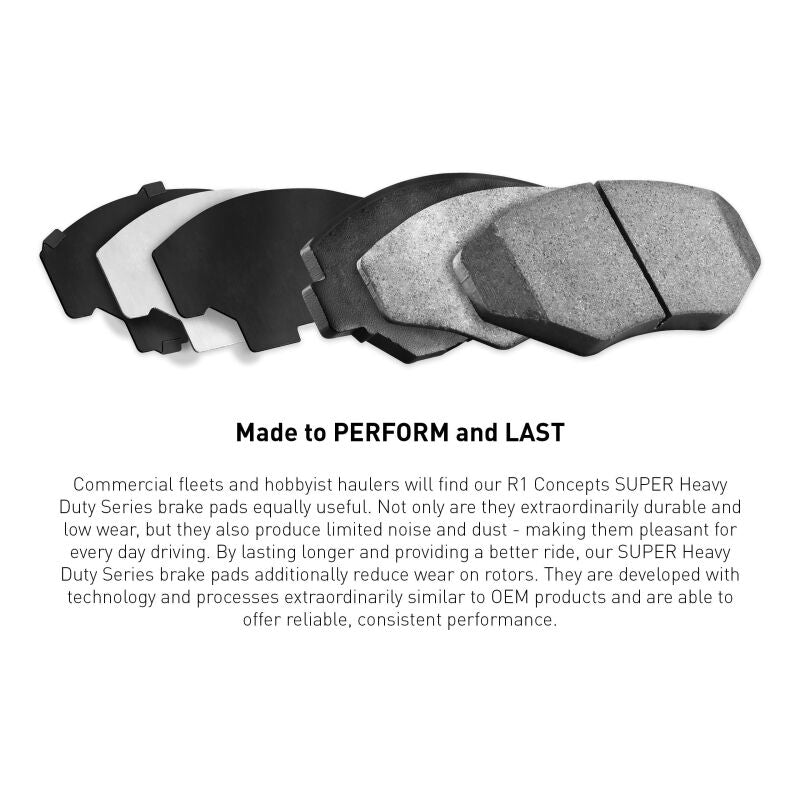 R1 99-11 GMC Sierra 1500 2WD (Excl Heavy Duty & Limited) Rear Super Duty Brake Pads