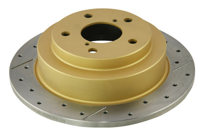 DBA 02-06 WRX / 98-07 Impreza 2.5L RS Rear Drilled & Slotted Street Series Rotor