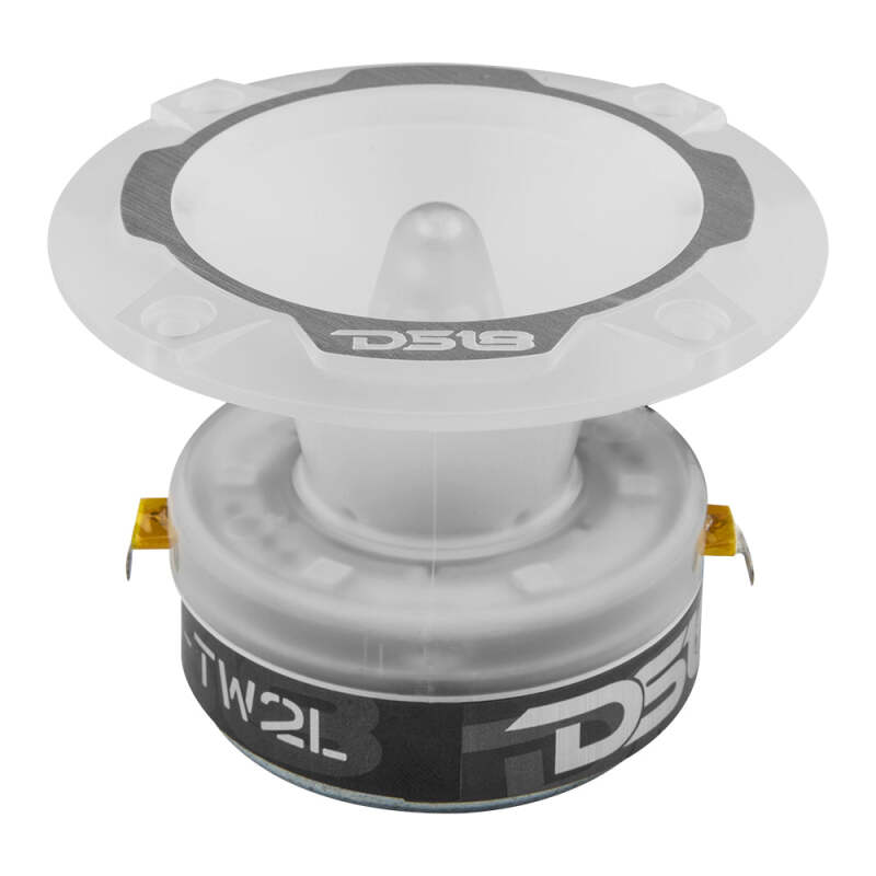 DS18 3.8in Super Bullet Tweeter 240 Watts RMS 1in Aluminum Vc 4 ohm RGB LED Lights- Pair