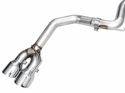 AWE 2024 Ford Mustang GT Fastback S650 RWD Track Edition Cat-Back Exhaust w/ Quad Chrome Silver Tips