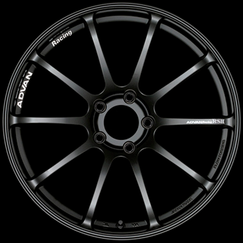 Advan RSII 17x8.5 / +35 Offset / 5x120 / 72.5mm Bore / Semi Gloss Black