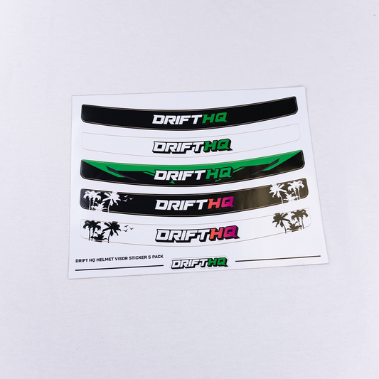 Drift HQ - Helmet Visor Stickers