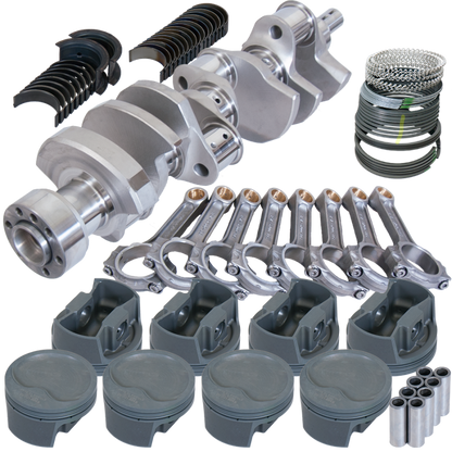 Eagle Chevy LT1 350 1Pc 3.750in Crank 5.700in I-Beam Rods -16cc 4.040in Pistons Rotating Assembly