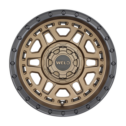 Weld Off-Road Crux 20x10in / 5x127 BP / ET -18 / 87.1mm Bore - Silver Machined Wheel