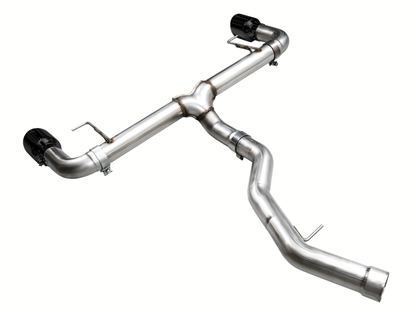 AWE Tuning 19-23 BMW 330i / 21-23 BMW 430i Base G2X Track Edition Axle-Back Exhaust - Diamond Black