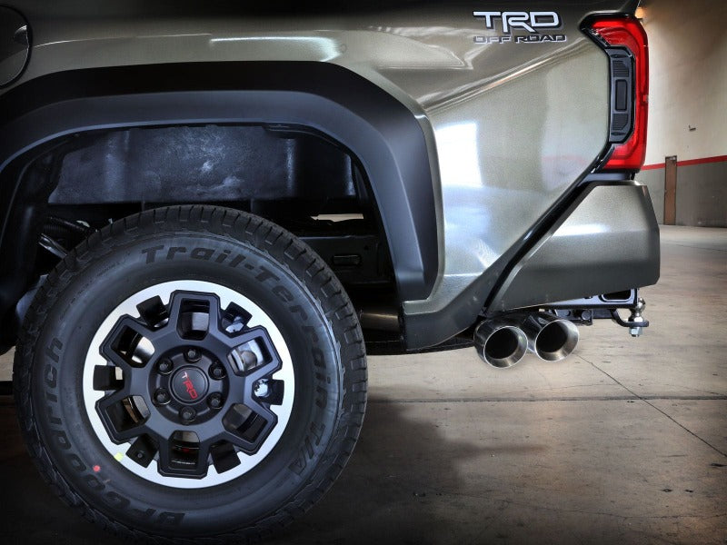 aFe 24-25 Toyota Tacoma L4-2.4L (t) Vulcan Series 2.5in to 3in Cat-Back w/ Polished Tip