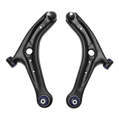 SuperPro 13-17 Ford Fiesta Complete Front Lower Control Arm Kit (Caster Increase)