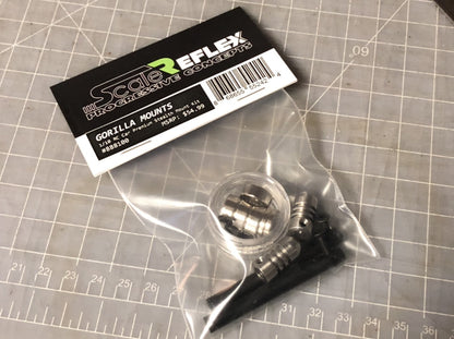 Scale Reflex - BLACK Gorilla Mounts Stealth Magnet Mount Body Post-Less Kit Magnets (FRONT + REAR)  888100