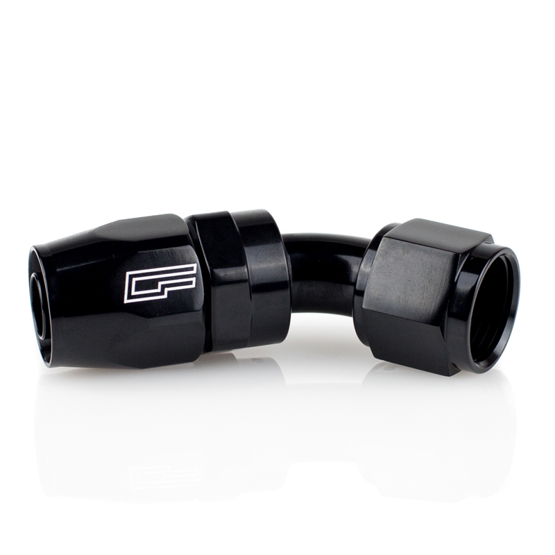 ColorFittings -  06 AN 45 Degree Female Aluminum Hose End (PTFE)