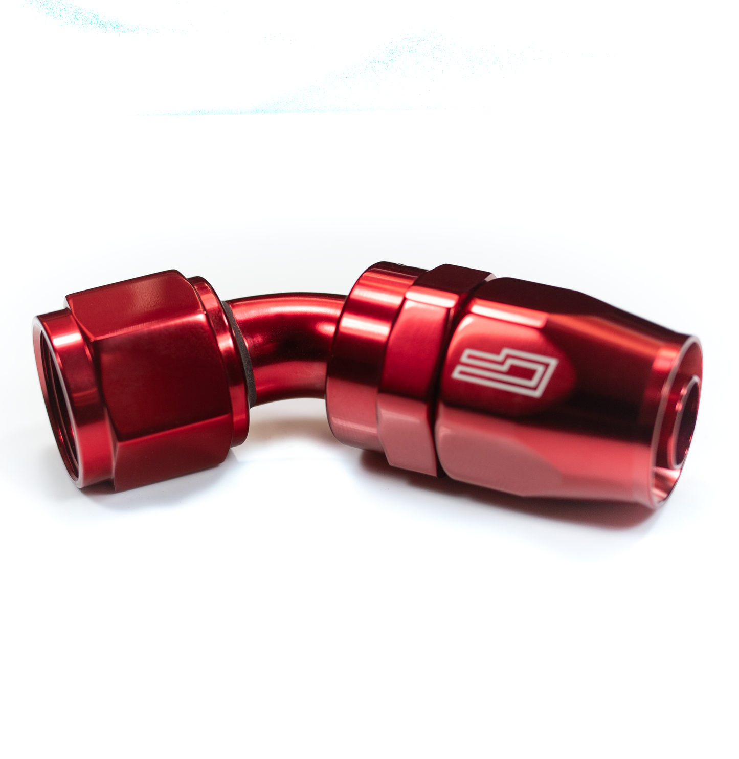 ColorFittings -  06 AN 45 Degree Female Aluminum Hose End (PTFE)