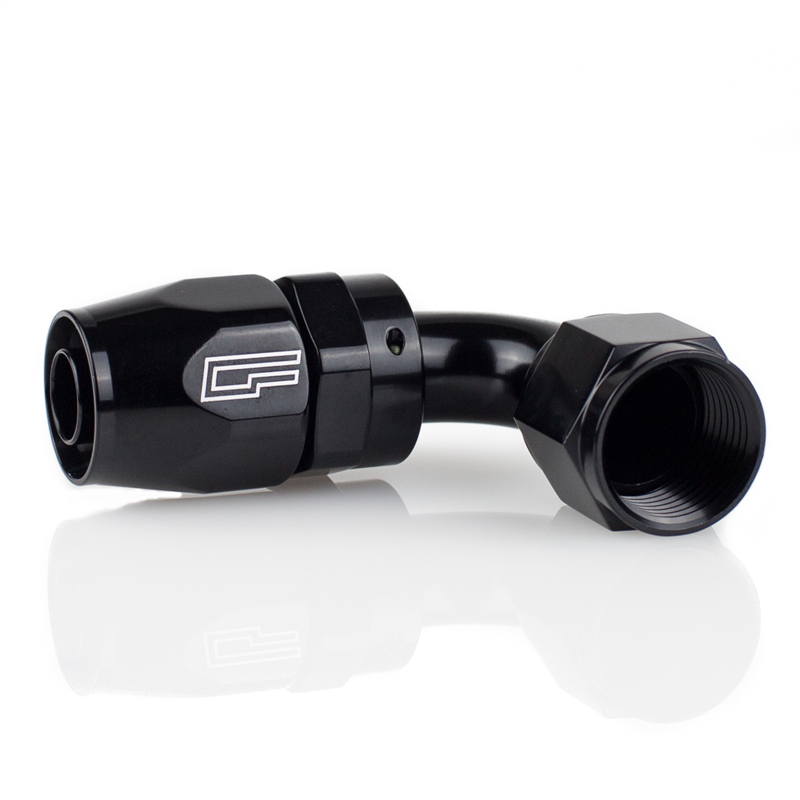 ColorFittings - 10 AN 90 Degree Female Aluminum Hose End (PTFE)