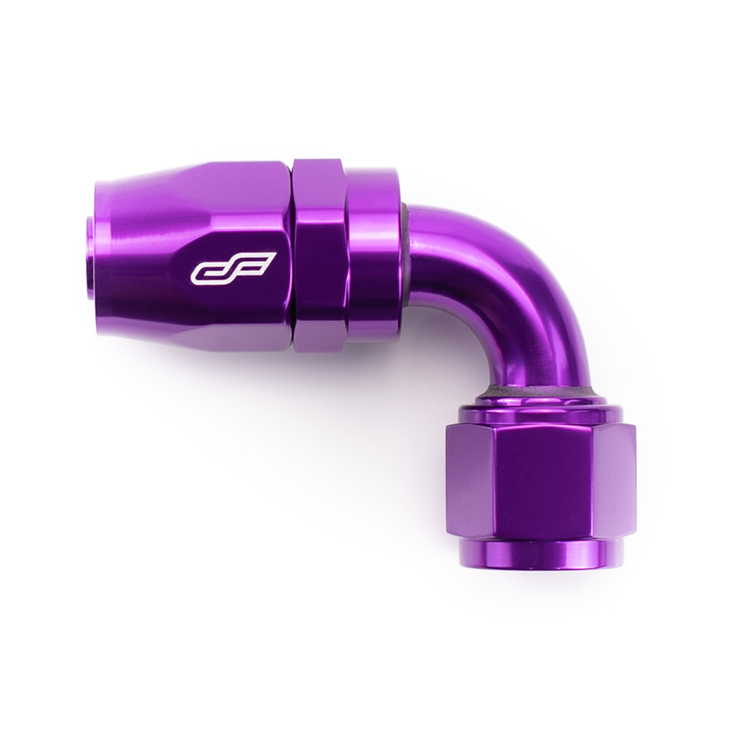 ColorFittings  - 10 AN 90 Degree Female Aluminum Hose End Fitting