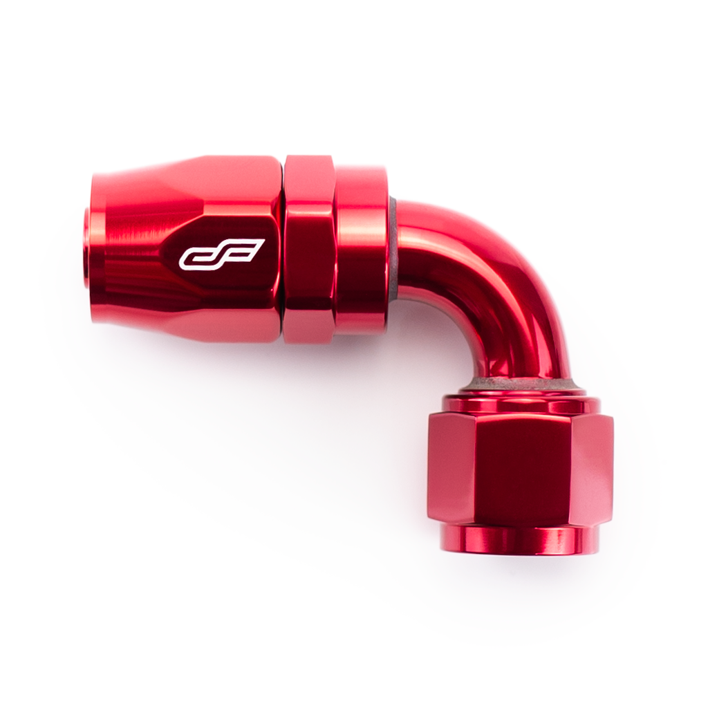 ColorFittings  - 10 AN 90 Degree Female Aluminum Hose End Fitting