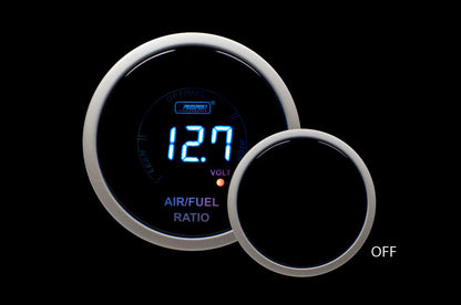 Prosport Gauges - 2-1/16" Digital Air Fuel Ratio & Volt Gauge - Blue