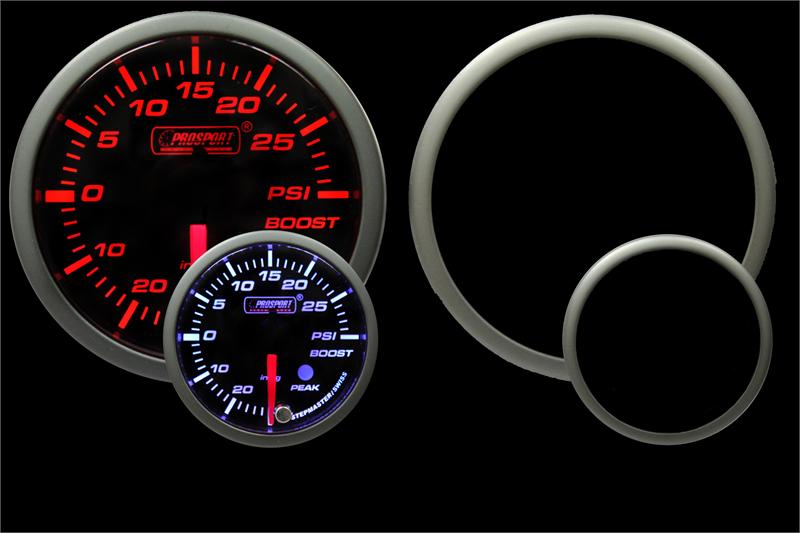 Prosport Gauges - 2-1/16" Premium Amber / White Electric Boost gauge