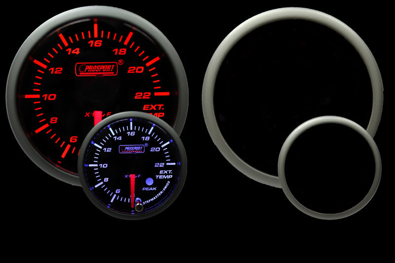 Prosport Gauges - 2-1/16" Premium Amber / White EGT Gauge