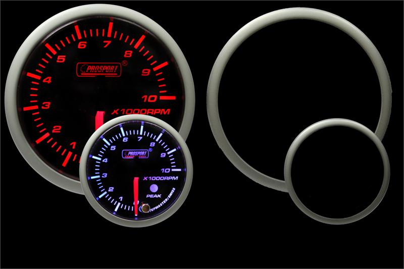 Prosport Gauges - 2-3/8" Amber/White Premium Tachometer