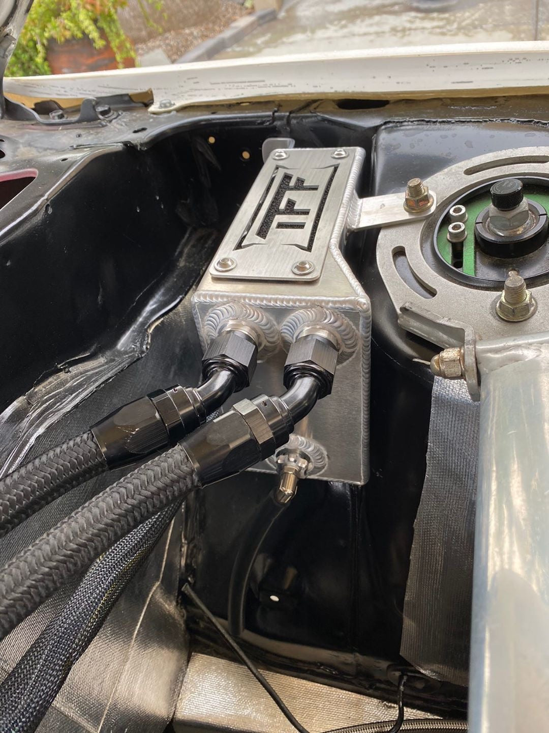 True Focus Fabrication - Nissan 180SX / 200SX S13 RHD - Tucked Oil Catch Can