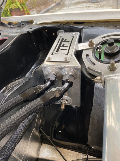 True Focus Fabrication - Nissan 180SX / 200SX S13 RHD - Tucked Oil Catch Can